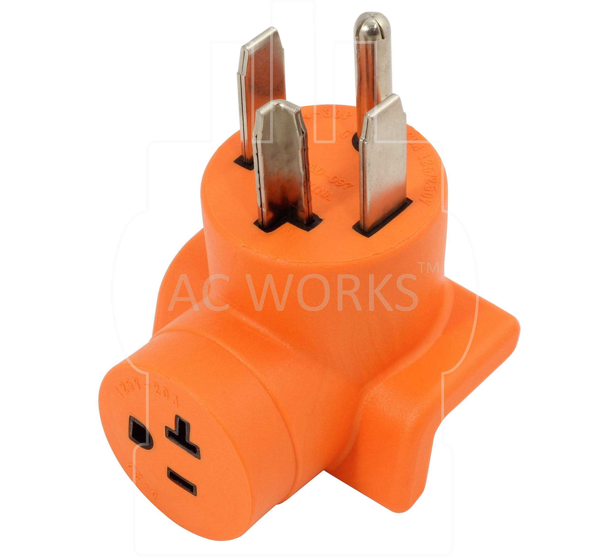 30 Amp 4-Prong Dryer Wall Outlet Adapter Y981