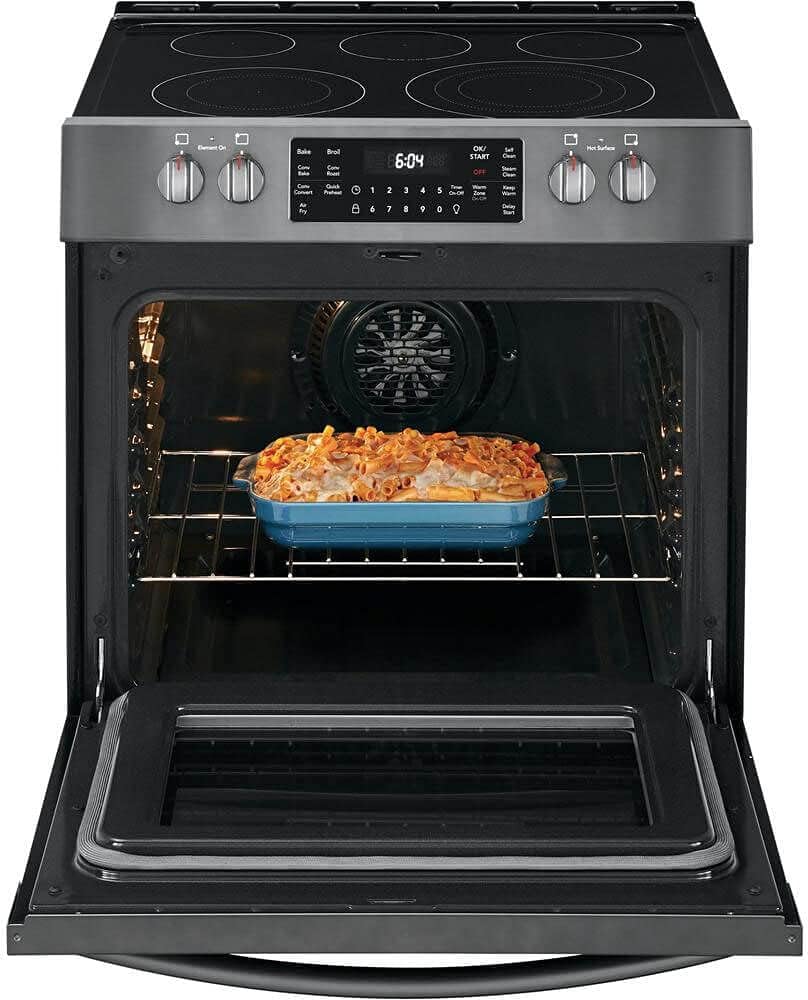 30" Electric Range with 5 Elements in Black Stainless Steel R3409
