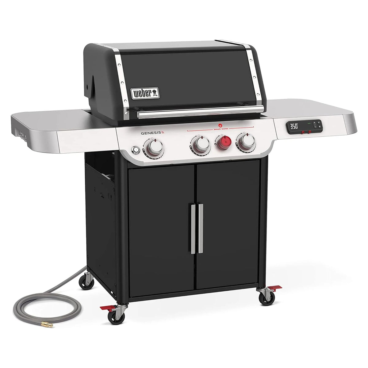 3 Burner Natural Gas Barbecue Grill, Black O271324