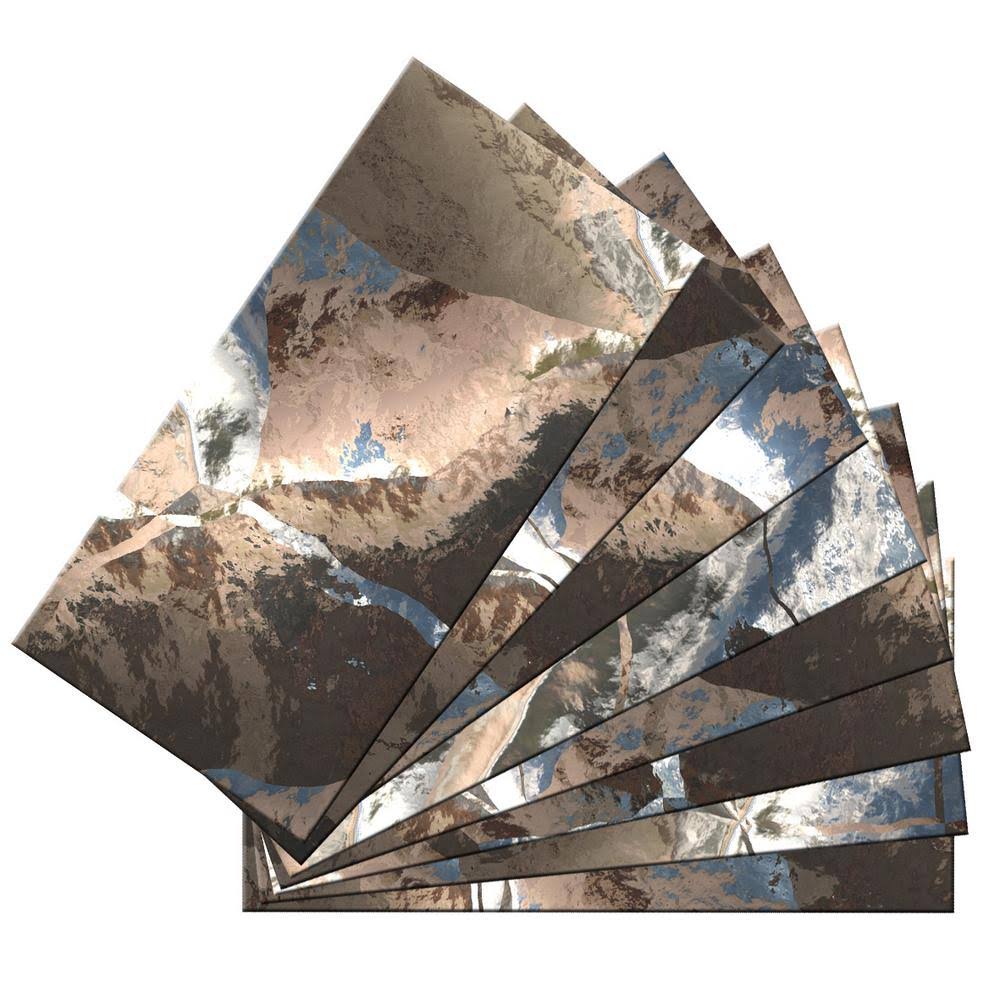 16-Pack 3-in x 6-in Glossy Glass Subway Peel & Stick Tile T15646