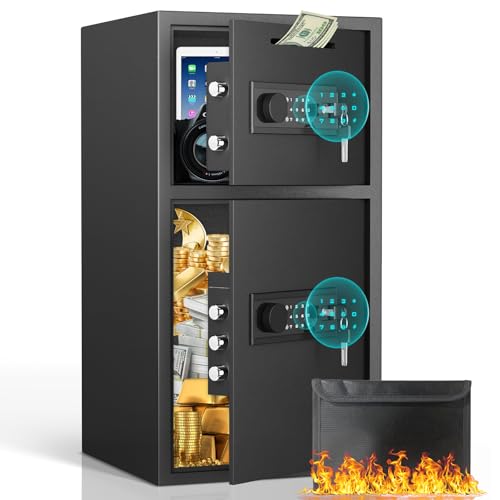 2.6 Cub Fireproof Drop Safe with Digital Touch Screen Keypad F597