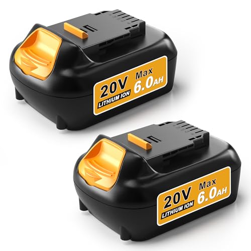 2Pack 6.0Ah Replacement Battery for 20V Cordless Power Tools D908030