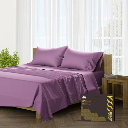 100% Pure Egyptian Cotton Queen Size 4 PC White Sheets R705226