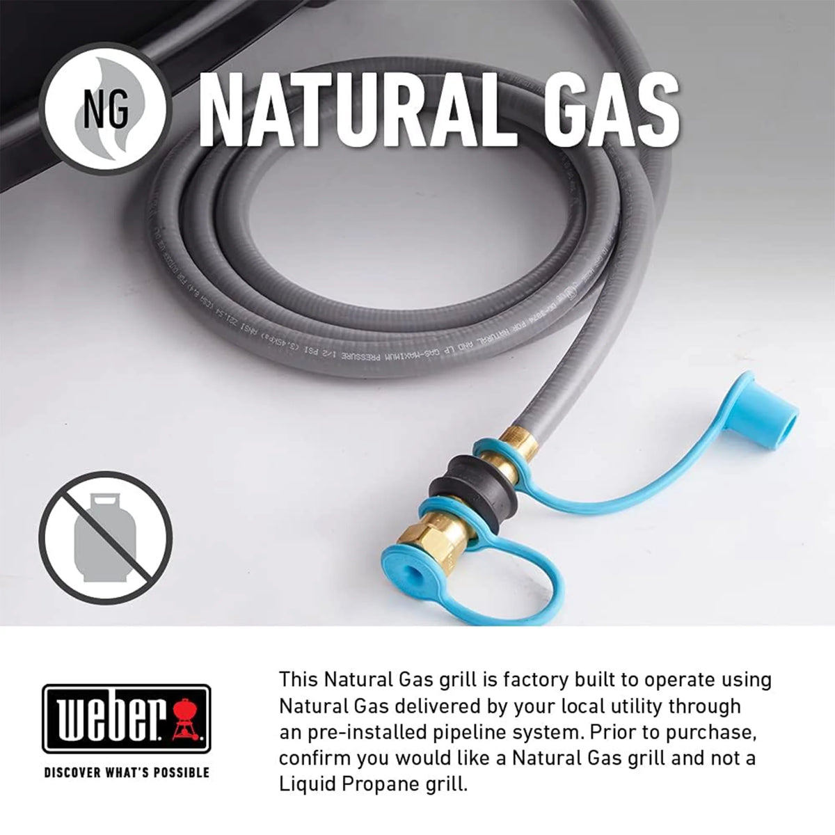 3 Burner Natural Gas Barbecue Grill, Black O271324
