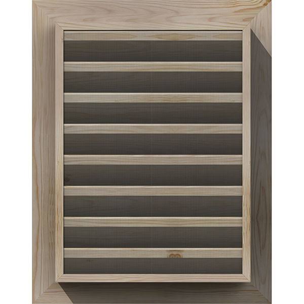 28-in W x 36-in H Unfinished Pine Gable Vent O10821