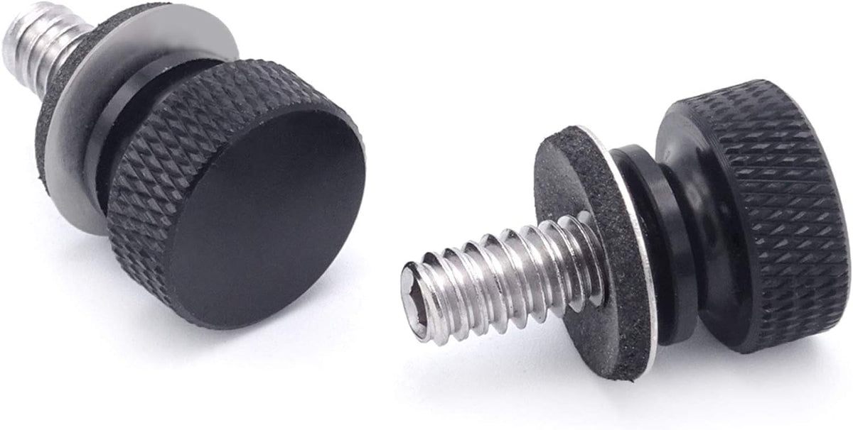 2 PCS Black Fender Rear Seat Bolts Screw and Nut Kit Y94788