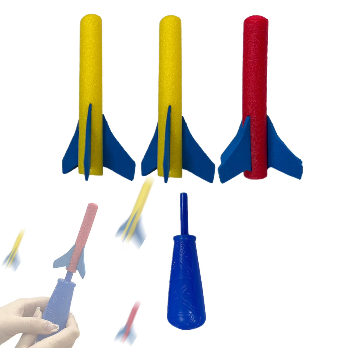 3 Foam Rockets Outdoor Toy G131071