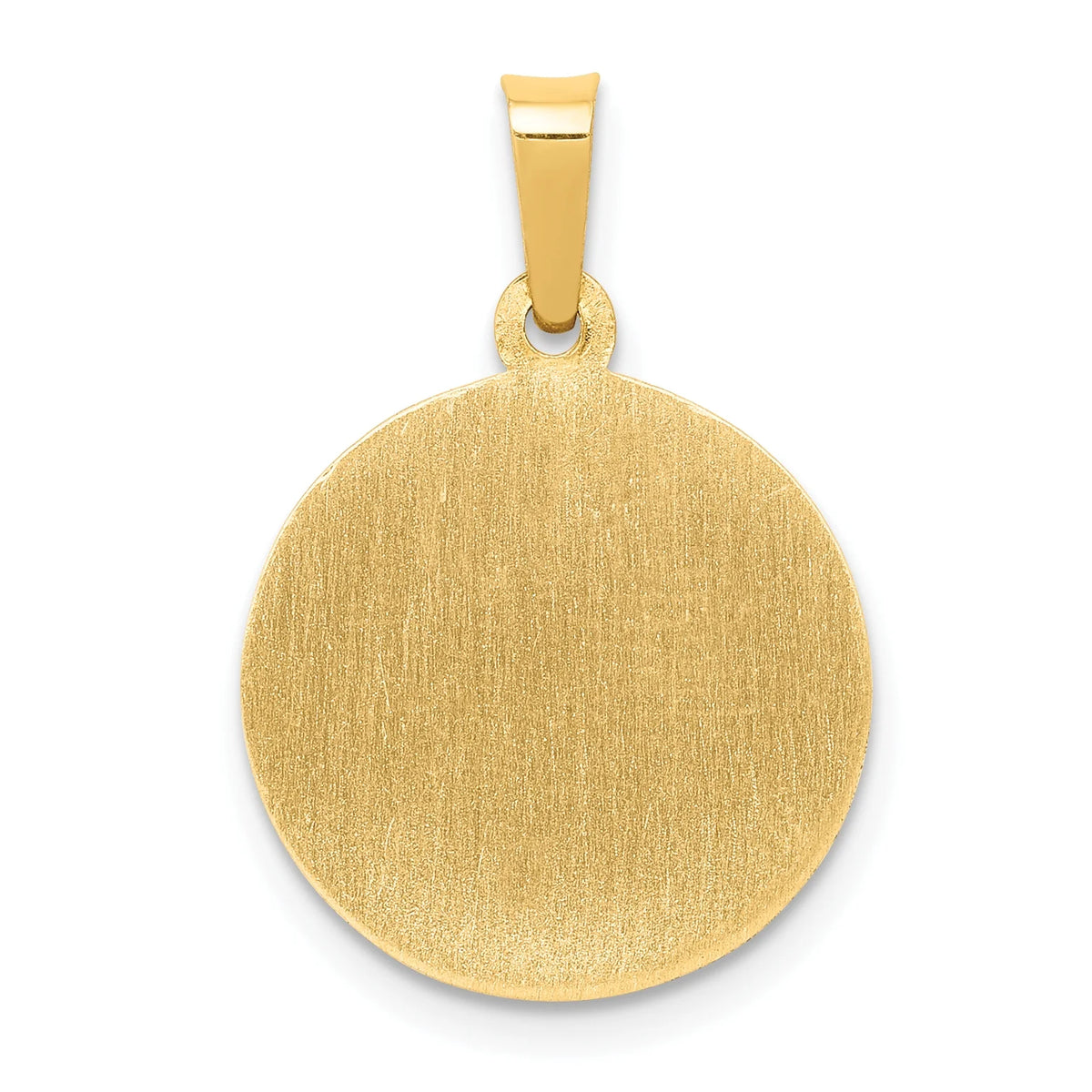 14K Yellow Gold St Michael Medal Pendant Charm I94382