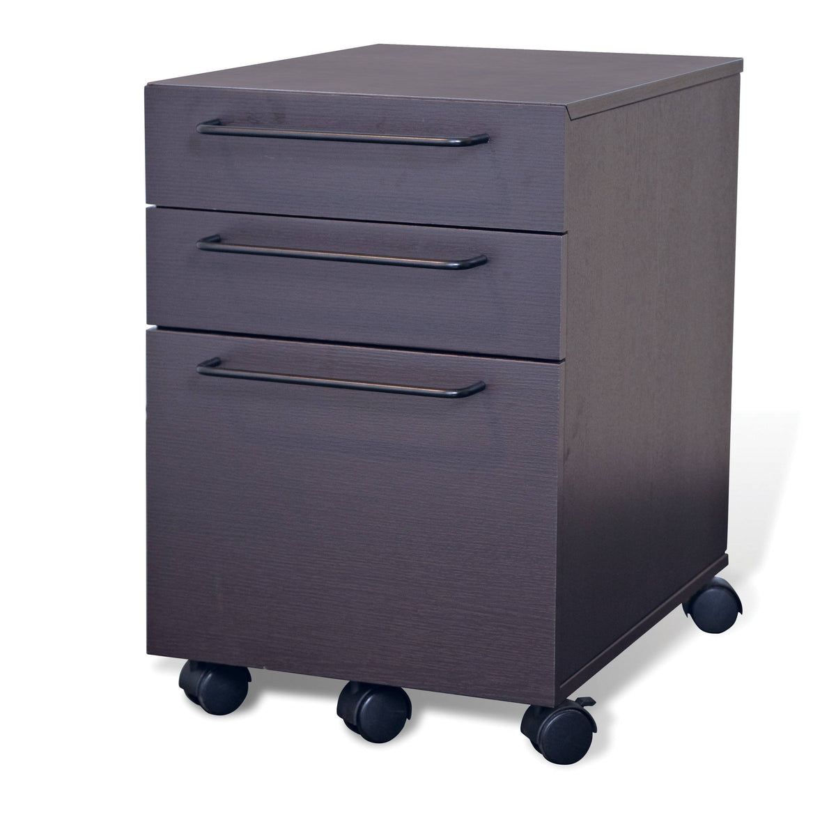3-Drawer Mobile File Cabinet Espresso B112521