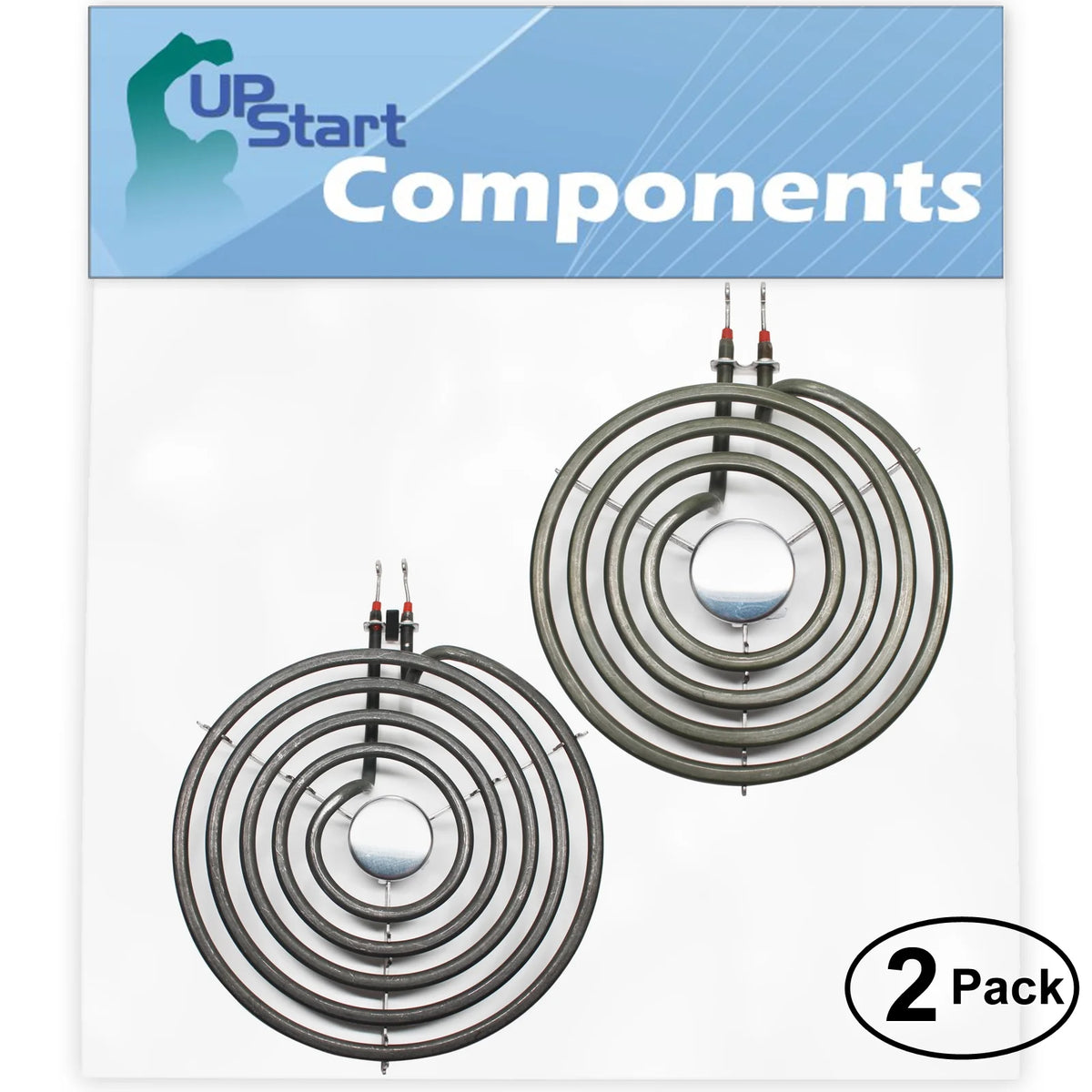 2-Pack 8 inch 5 Turns & 6 inch 4 Turns Surface Burner Elements for Range J68530