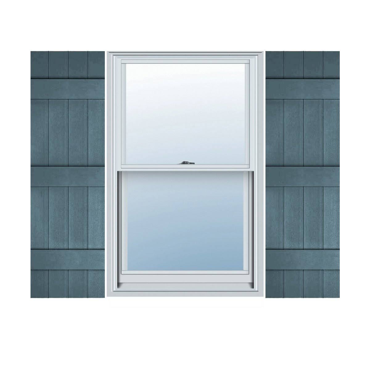 14x22W x 55x22H Vinyl Board-n-Batten Shutters A404547