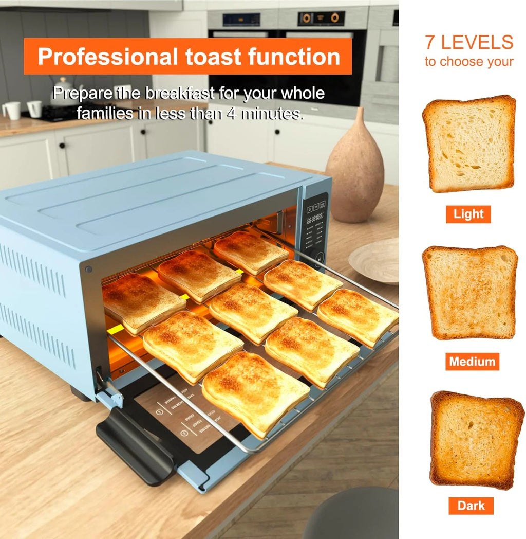 10-in-1 Countertop Convection Toaster Oven Air Fryer Combo, 1800W Q77975