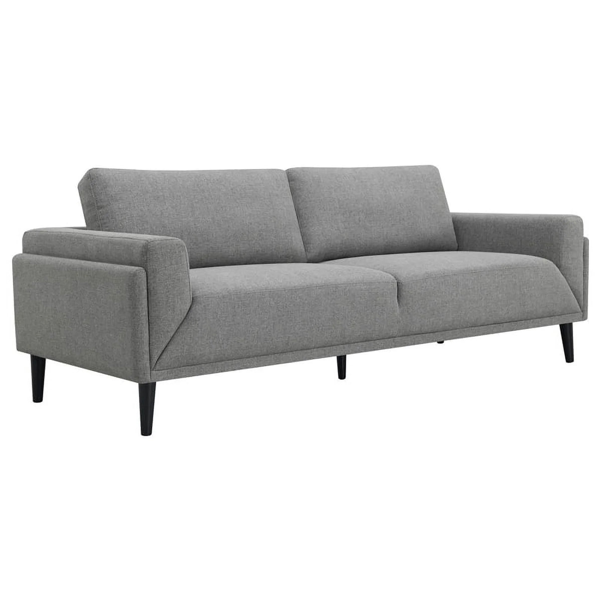 3-Piece Upholstered Fabric Sofa Set in Gray Q86720
