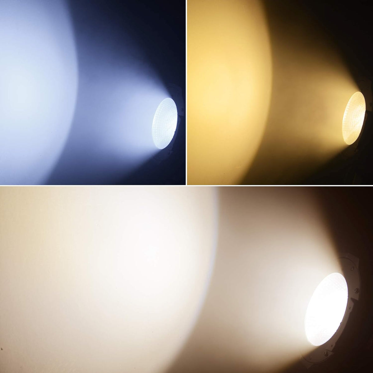 200W COB LED Stage Spotlights, Warm & Cold White, DMX/Master-Slave U646493