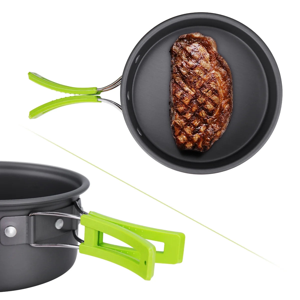 15 Pc Non Stick Camping Cookware Set F518160