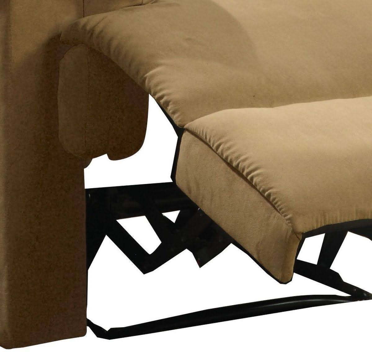 Light Brown Microfiber Manual Recliner H99265