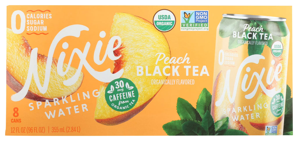 Peach Black Tea Sparkling Water, 12 Fl Oz J12390