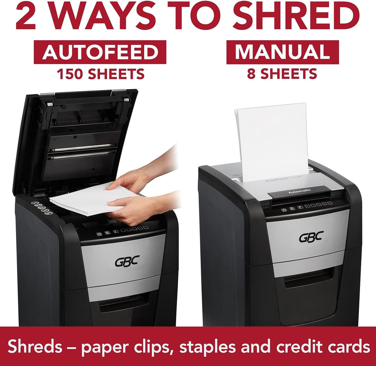 150 Sheet Capacity Super Cross-Cut Paper Shredder G10799