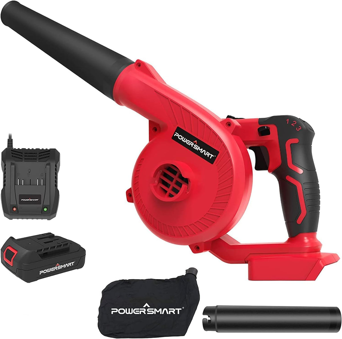 20V Cordless Leaf Blower & Vacuum with 2.0Ah Batteries and Charger K4972