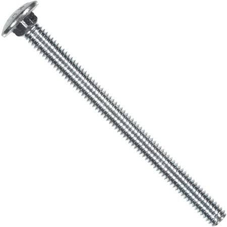 2 Pk 1/2 inch x 6 inch x 13 TPI Steel Zinc Plated Carriage Bolt J662608