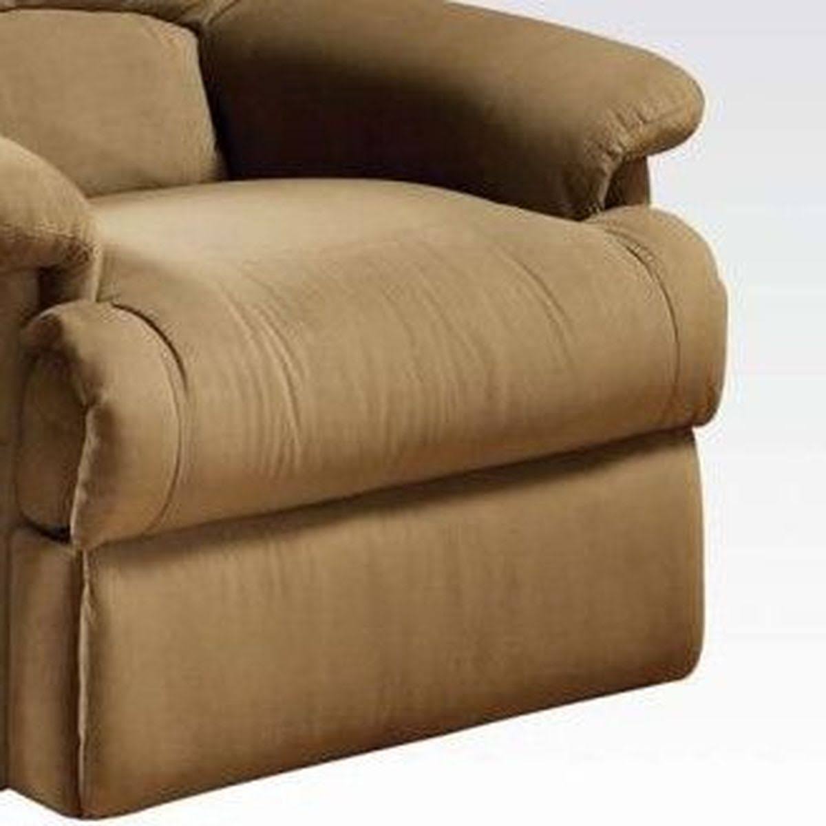Light Brown Microfiber Manual Recliner H99265